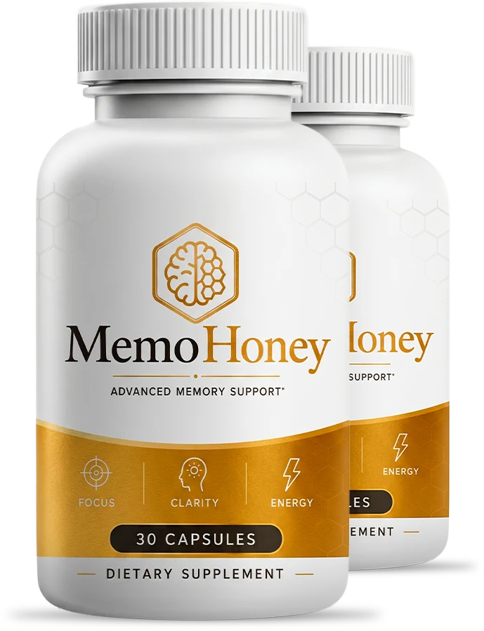 MemoHoney cognitive support capsule bottle